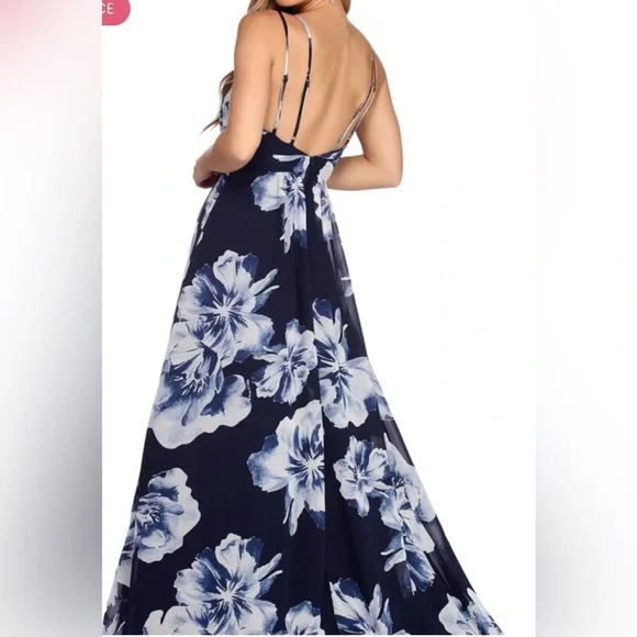 Windsor Bea Formal Floral Wrap Dress Size Medium NWT - Picture 2 of 15